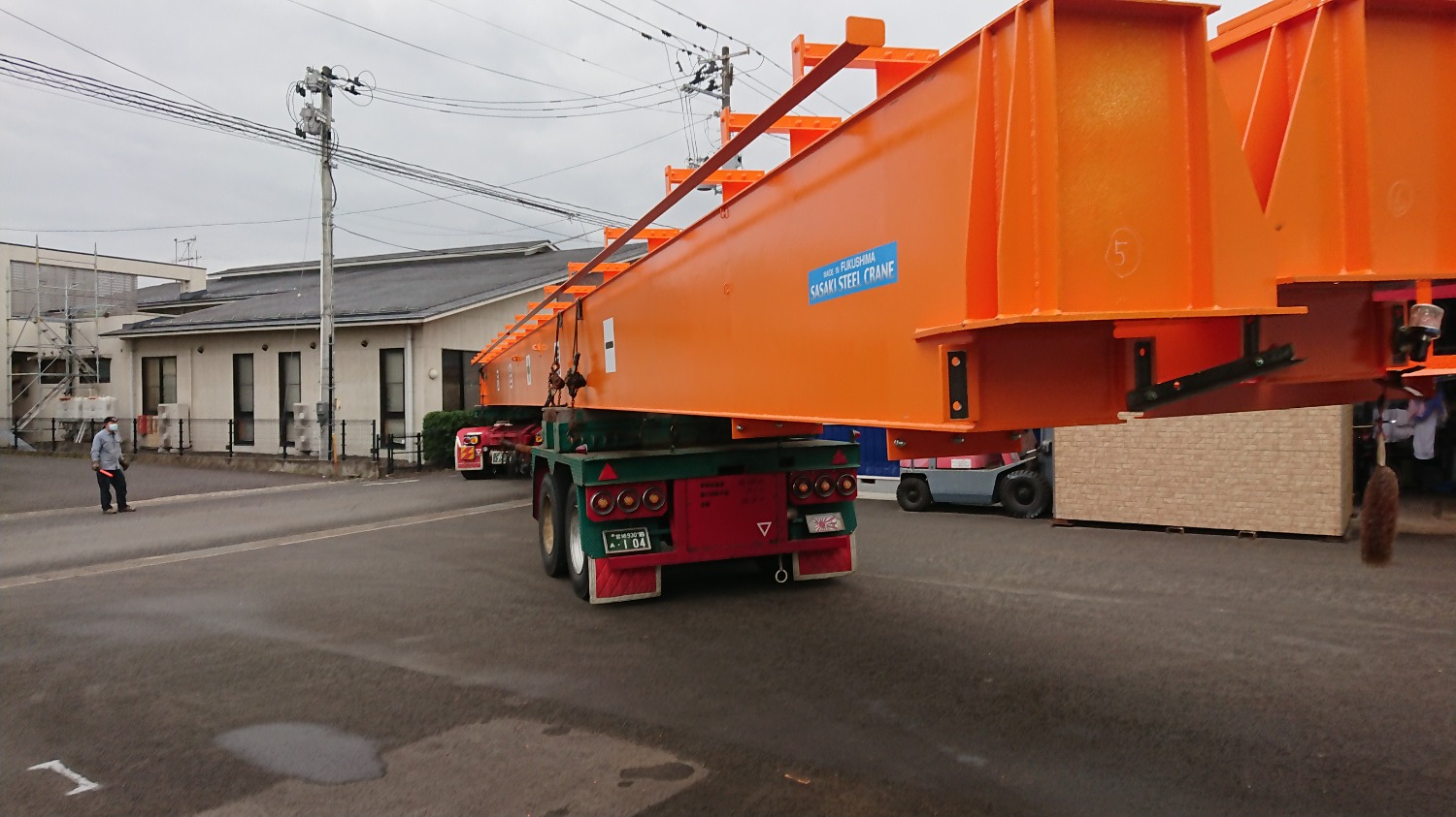 15/5t×23m 天井クレーン 製作・取付 - 佐々木スチール工業